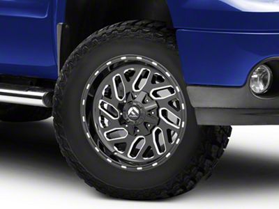 Fuel Wheels Triton Gloss Black Milled 6-Lug Wheel; 18x9; 1mm Offset (07-13 Sierra 1500)