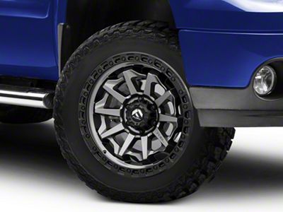Fuel Wheels Covert Matte Gunmetal with Black Bead Ring 6-Lug Wheel; 20x10; -18mm Offset (07-13 Sierra 1500)