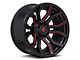 Fuel Wheels Rage Gloss Black Red Tinted 6-Lug Wheel; 20x10; -18mm Offset (07-13 Sierra 1500)