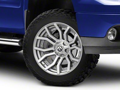 Fuel Wheels Rage Platinum Brushed Gunmetal 6-Lug Wheel; 20x10; -18mm Offset (07-13 Sierra 1500)