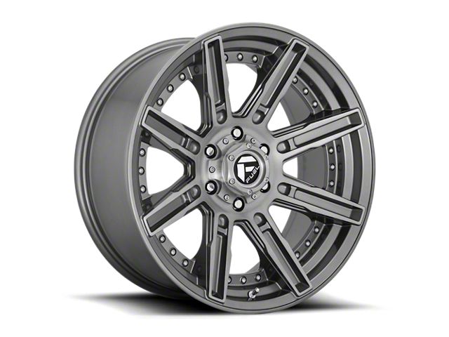 Fuel Wheels Rogue Platinum Brushed Gunmetal 6-Lug Wheel; 20x9; 1mm Offset (07-13 Sierra 1500)