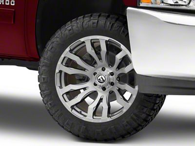 Fuel Wheels Blitz Platinum Brushed Gunmetal 6-Lug Wheel; 20x10; -18mm Offset (07-13 Silverado 1500)