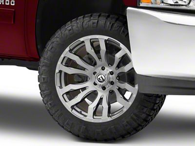 Fuel Wheels Blitz Platinum Brushed Gunmetal 6-Lug Wheel; 20x9; 20mm Offset (07-13 Silverado 1500)