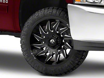 Fuel Wheels Saber Gloss Black Milled 6-Lug Wheel; 22x10; -18mm Offset (07-13 Silverado 1500)