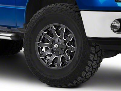 Fuel Wheels Battle Axe Gloss Black Milled 6-Lug Wheel; 18x9; 20mm Offset (09-14 F-150)