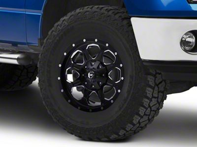 Fuel Wheels Boost Matte Black Milled 6-Lug Wheel; 18x9; 1mm Offset (09-14 F-150)