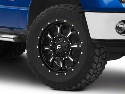 Fuel Wheels Krank Matte Black Milled 6-Lug Wheel; 20x9; 1mm Offset (09-14 F-150)