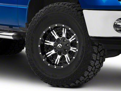Fuel Wheels NUTZ Matte Black Machined 6-Lug Wheel; 17x9; 1mm Offset (09-14 F-150)