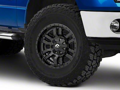 Fuel Wheels Sledge Gloss and Matte Black 6-Lug Wheel; 18x9; -12mm Offset (09-14 F-150)