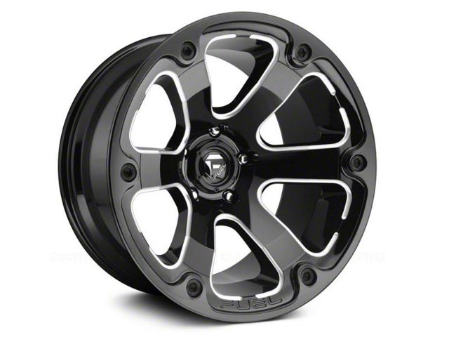 Fuel Wheels STRYKR Gloss Black Milled 6-Lug Wheel; 17x9; 20mm Offset (09-14 F-150)