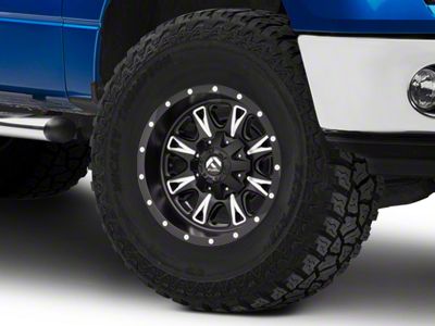 Fuel Wheels Throttle Matte Black Milled 6-Lug Wheel; 17x9; 20mm Offset (09-14 F-150)