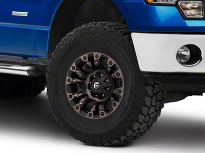 Fuel Wheels Vapor Matte Black Machined 6-Lug Wheel; 17x9; 1mm Offset (09-14 F-150)
