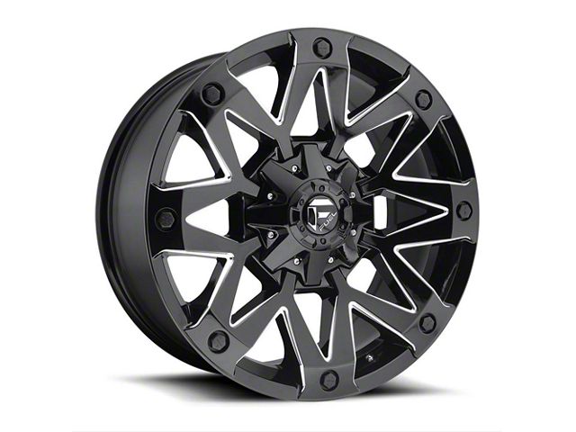 Fuel Wheels Ambush Gloss Black Milled 5-Lug Wheel; 20x9; 1mm Offset (09-18 RAM 1500)