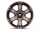 Fuel Wheels Beast Matte Black Machined with Dark Tint 5-Lug Wheel; 20x9; 1mm Offset (09-18 RAM 1500)