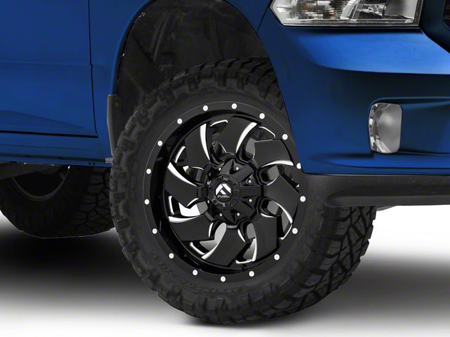 Fuel Wheels Cleaver Gloss Black Milled 5-Lug Wheel; 20x9; 20mm Offset (09-18 RAM 1500)