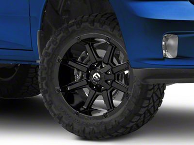 Fuel Wheels Coupler Gloss Black 5-Lug Wheel; 20x10; -24mm Offset (09-18 RAM 1500)