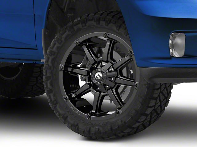 Fuel Wheels Coupler Gloss Black 5-Lug Wheel; 20x9; 20mm Offset (09-18 RAM 1500)