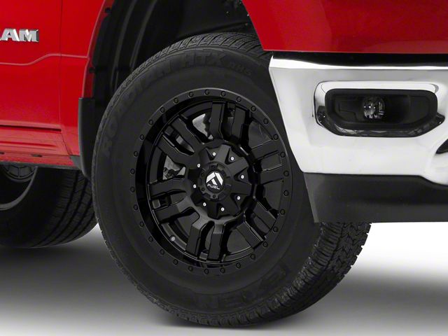 Fuel Wheels Sledge Gloss and Matte Black 5-Lug Wheel; 18x9; -12mm Offset (09-18 RAM 1500)