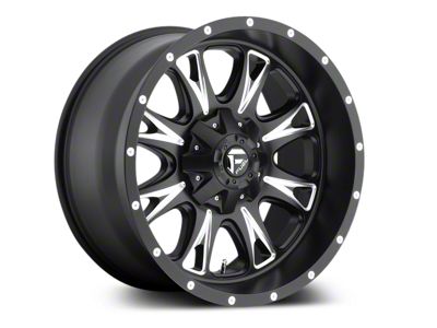 Fuel Wheels Throttle Matte Black Milled 5-Lug Wheel; 18x9; 20mm Offset (09-18 RAM 1500)
