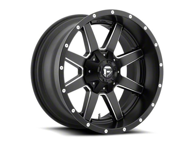 Fuel Wheels Maverick Satin Black Milled 8-Lug Wheel; 20x8.25; 122mm Offset (11-16 F-250 Super Duty)