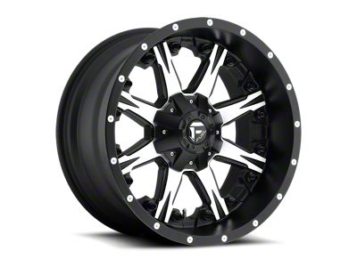 Fuel Wheels NUTZ Matte Black Machined 8-Lug Wheel; 20x10; -24mm Offset (11-16 F-250 Super Duty)