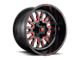 Fuel Wheels Stroke Gloss Black and Red 8-Lug Wheel; 20x10; -18mm Offset (11-16 F-250 Super Duty)