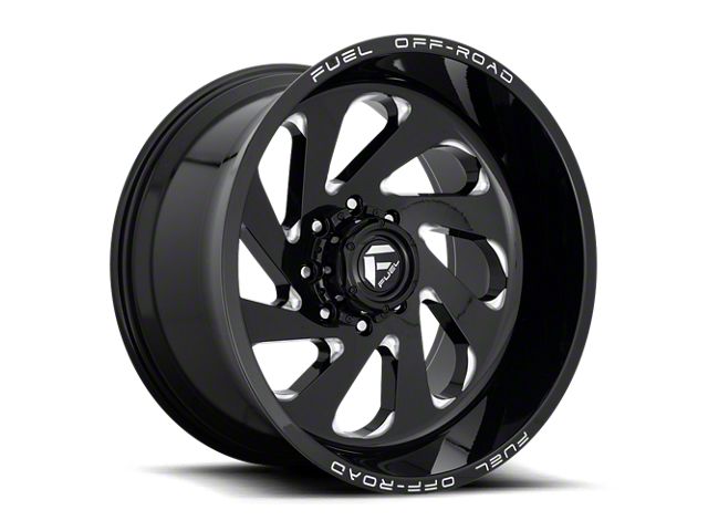 Fuel Wheels Vortex Gloss Black Milled 8-Lug Wheel; 20x10; -18mm Offset (11-16 F-250 Super Duty)