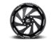 Fuel Wheels Vortex Gloss Black Milled 8-Lug Wheel; 20x12; -44mm Offset (11-16 F-250 Super Duty)