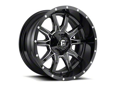 Fuel Wheels Vandal Gloss Black Milled 8-Lug Wheel; 20x9; 20mm Offset (11-16 F-350 Super Duty SRW)