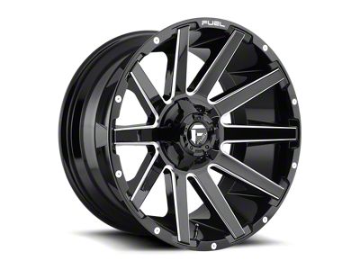 Fuel Wheels Contra Gloss Black Milled 8-Lug Wheel; 20x9; 20mm Offset (11-16 F-250 Super Duty)