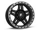 Fuel Wheels Anza Matte Black with Anthracite Ring 6-Lug Wheel; 17x8.5; -6mm Offset (14-18 Sierra 1500)