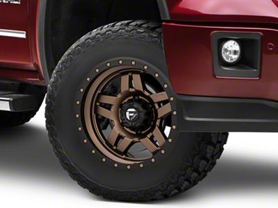 Fuel Wheels Anza Matte Bronze with Black Ring 6-Lug Wheel; 17x8.5; -6mm Offset (14-18 Sierra 1500)