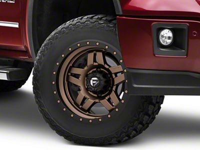 Fuel Wheels Anza Matte Bronze with Black Ring 6-Lug Wheel; 18x9; 1mm Offset (14-18 Sierra 1500)