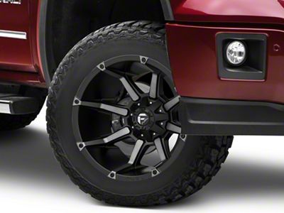 Fuel Wheels Coupler Matte Black Machined 6-Lug Wheel; 20x9; 1mm Offset (14-18 Sierra 1500)