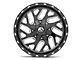 Fuel Wheels Triton Gloss Black Milled 6-Lug Wheel; 17x9; -12mm Offset (14-18 Sierra 1500)