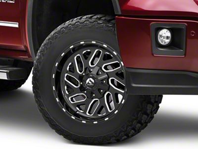 Fuel Wheels Triton Gloss Black Milled 6-Lug Wheel; 18x9; -12mm Offset (14-18 Sierra 1500)