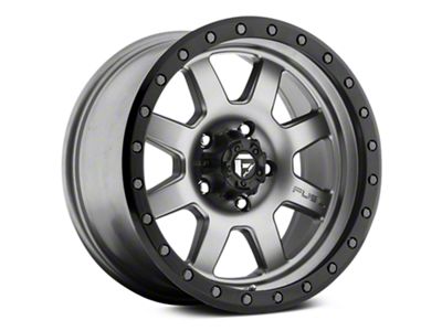 Fuel Wheels Trophy Anthracite with Black Ring 6-Lug Wheel; 17x8.5; 6mm Offset (14-18 Sierra 1500)
