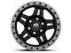 Fuel Wheels Anza Matte Black with Anthracite Ring 6-Lug Wheel; 17x8.5; -6mm Offset (14-18 Silverado 1500)