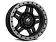 Fuel Wheels Anza Matte Black with Anthracite Ring 6-Lug Wheel; 17x8.5; 6mm Offset (14-18 Silverado 1500)