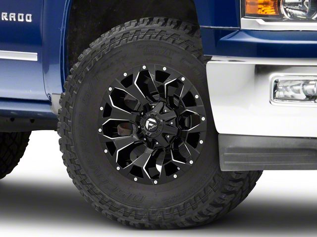 Fuel Wheels Assault Gloss Black Milled 6-Lug Wheel; 17x9; -12mm Offset (14-18 Silverado 1500)