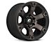 Fuel Wheels Beast Matte Black Machined with Dark Tint 6-Lug Wheel; 17x9; 1mm Offset (14-18 Silverado 1500)