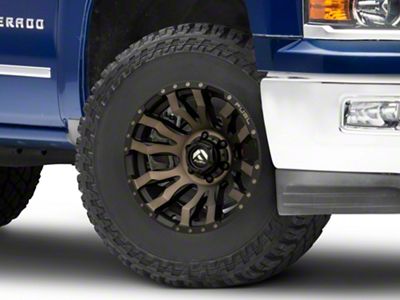 Fuel Wheels Blitz Matte Black with Dark Tint 6-Lug Wheel; 17x9; -12mm Offset (14-18 Silverado 1500)