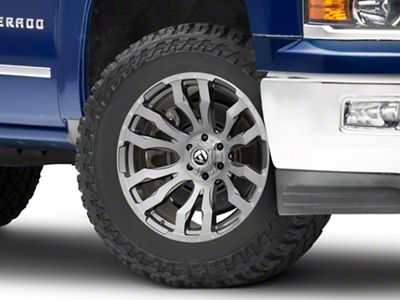 Fuel Wheels Blitz Platinum Brushed Gunmetal 6-Lug Wheel; 20x9; 1mm Offset (14-18 Silverado 1500)