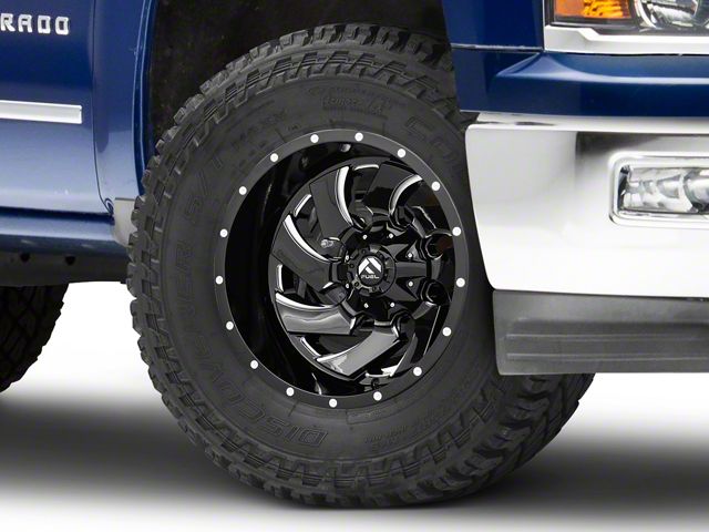 Fuel Wheels Cleaver Gloss Black Milled 6-Lug Wheel; 18x9; -12mm Offset (14-18 Silverado 1500)