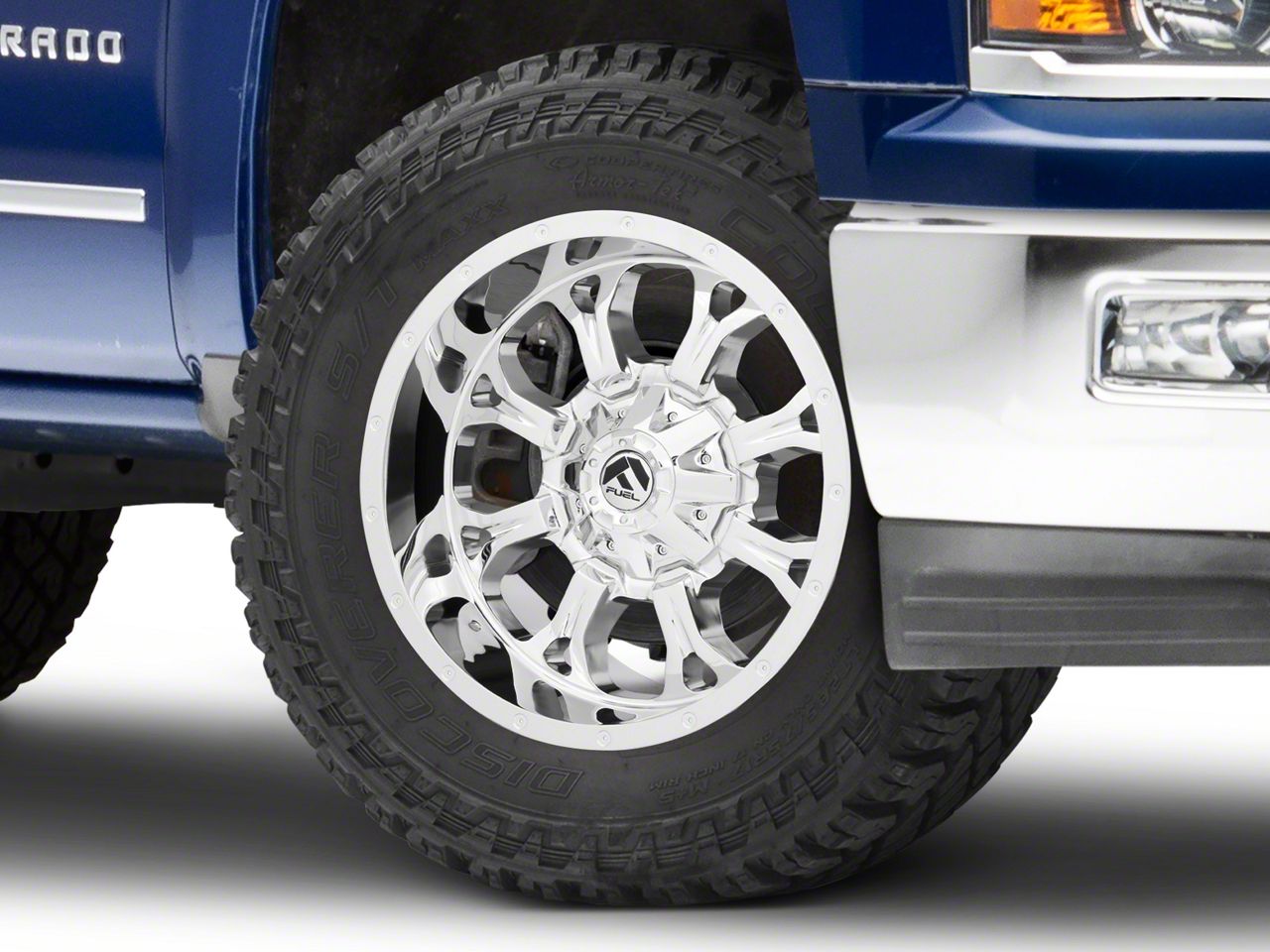 Fuel Wheels Silverado Krank Chrome 6Lug Wheel 20x10; 24mm Offset