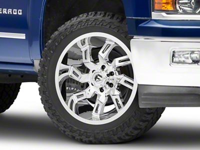 Fuel Wheels Lockdown Chrome 6-Lug Wheel; 22x10; -18mm Offset (14-18 Silverado 1500)