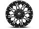 Fuel Wheels NUTZ Matte Black Machined 6-Lug Wheel; 20x10; -24mm Offset (14-18 Silverado 1500)
