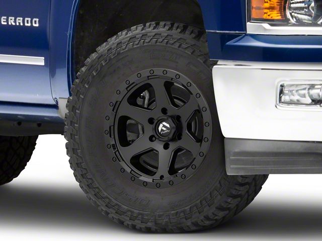Fuel Wheels Ripper Matte Black 6-Lug Wheel; 17x9; 1mm Offset (14-18 Silverado 1500)