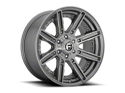 Fuel Wheels Rogue Platinum Brushed Gunmetal 6-Lug Wheel; 20x10; -18mm Offset (14-18 Silverado 1500)