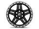 Fuel Wheels Anza Matte Black with Anthracite Ring 6-Lug Wheel; 20x9; 1mm Offset (15-20 F-150)